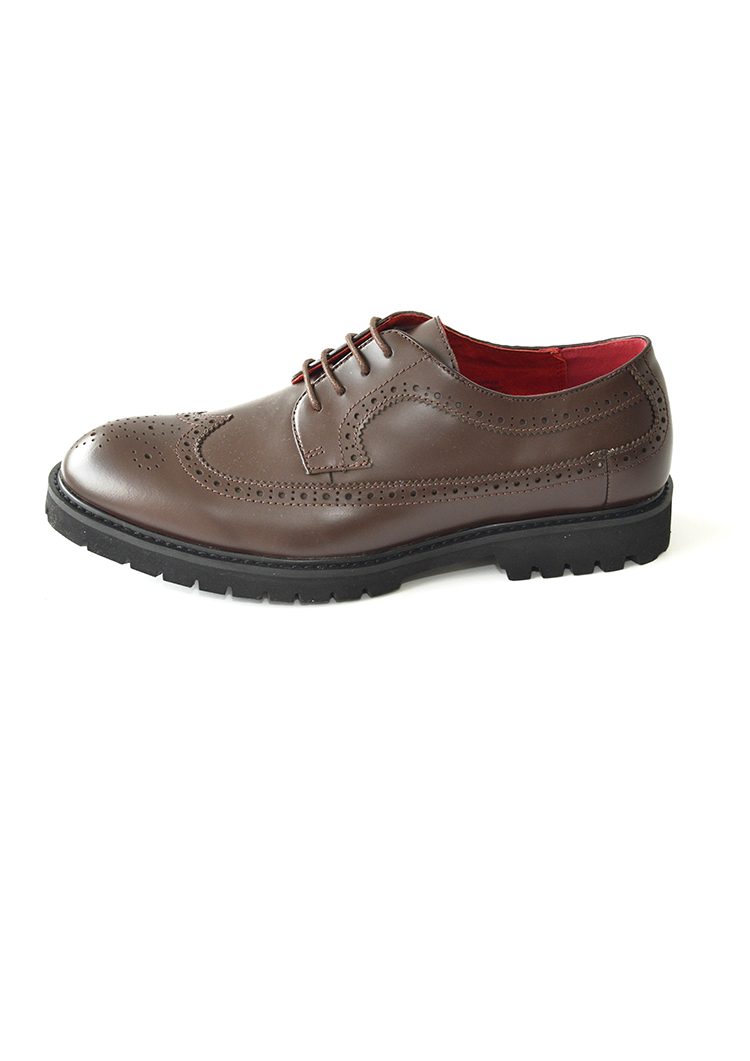 Devils Advocate lace up leather brogues in brown – Devil's Advocate